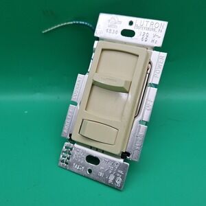 Lutron Skylark Contour CTCL-153P Single Pole 3-Way Dimmer Light Switch Beige Oem